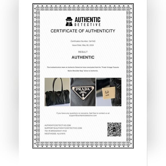 Authentic Prada Tessuto Nylon Satchel Bag Black - Picture 16 of 16